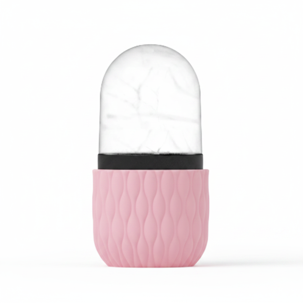 Ice Roller IceLove visage — coloris Rose Pastel, soin froid quotidien
