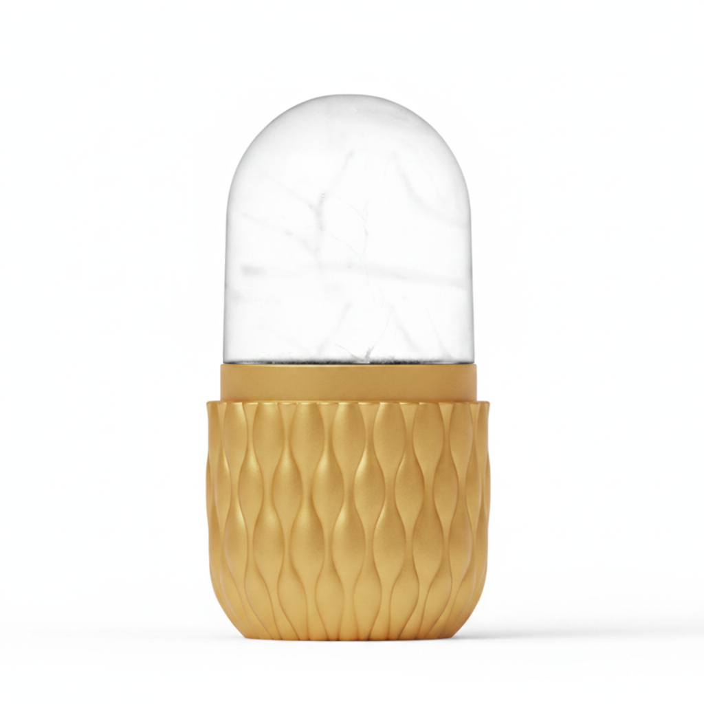 Ice Roller IceLove visage — coloris Or, roller glaçon anti-rides