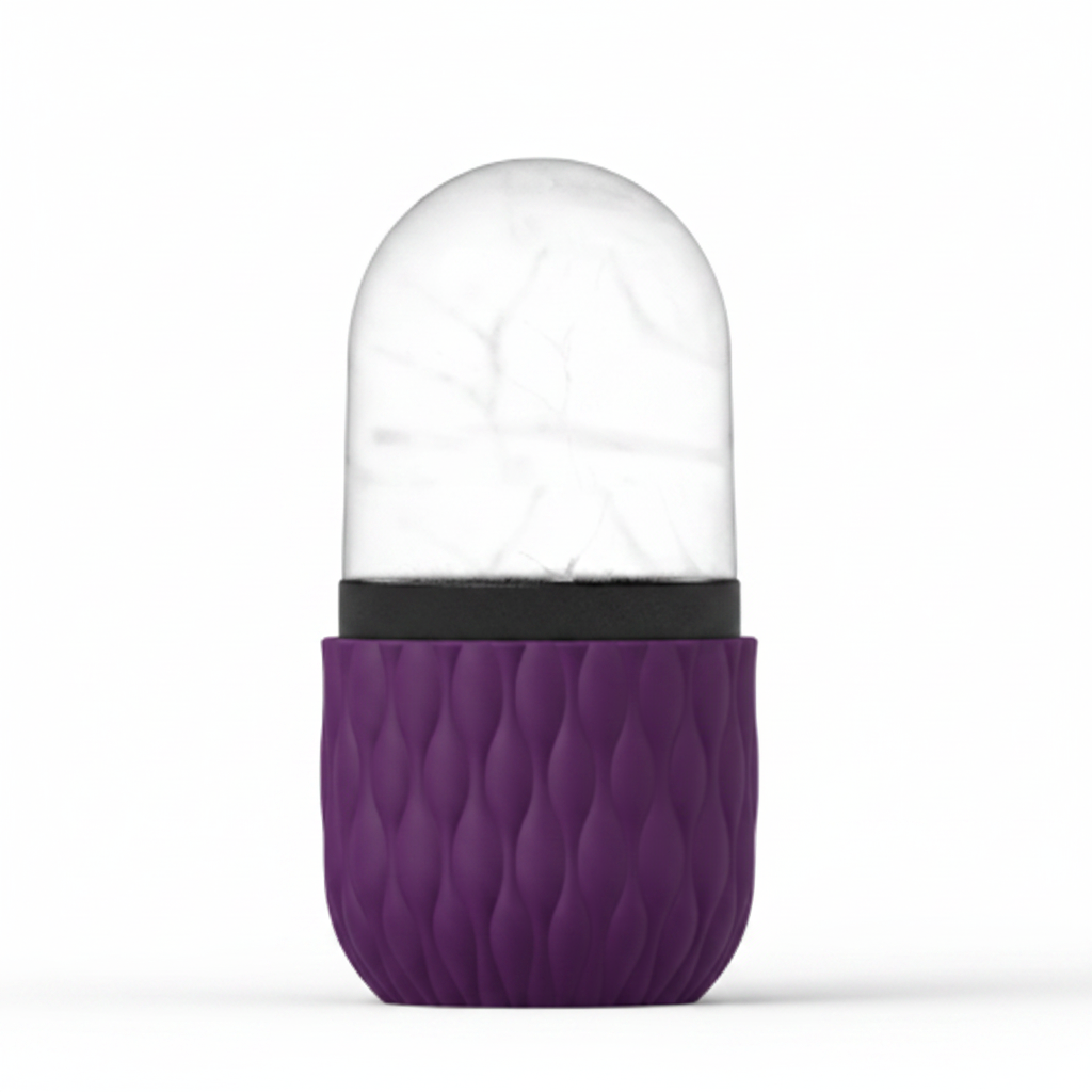 Ice Roller IceLove visage — coloris Violet, ice roller silicone réutilisable